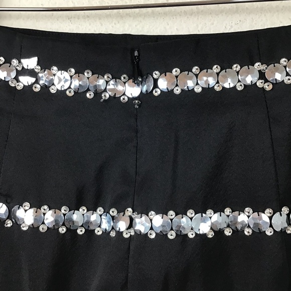 Naeem Khan Skirt Sequin Stripe Pencil - Picture 5 of 8